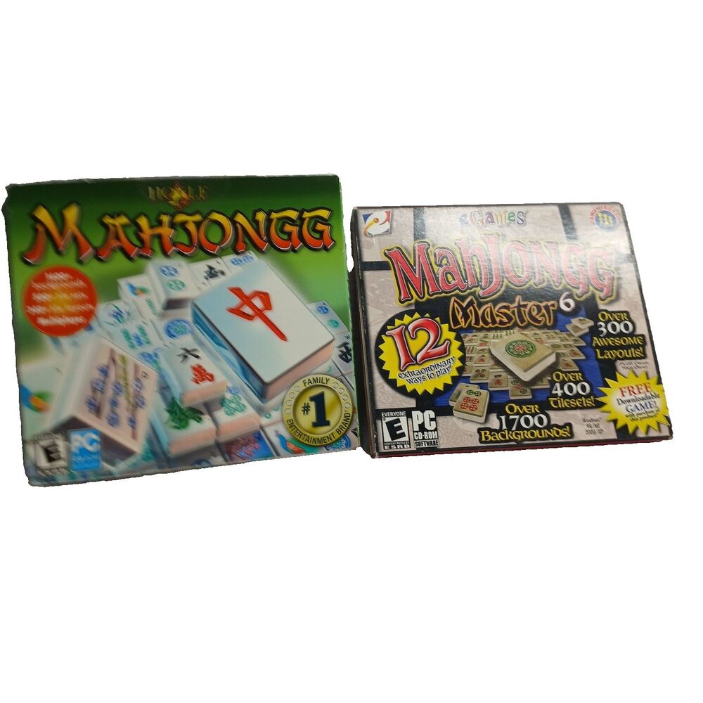 2 Mahjongg PC Games Mahjongg Master 6 and Hoyle Mahjongg Preowned
